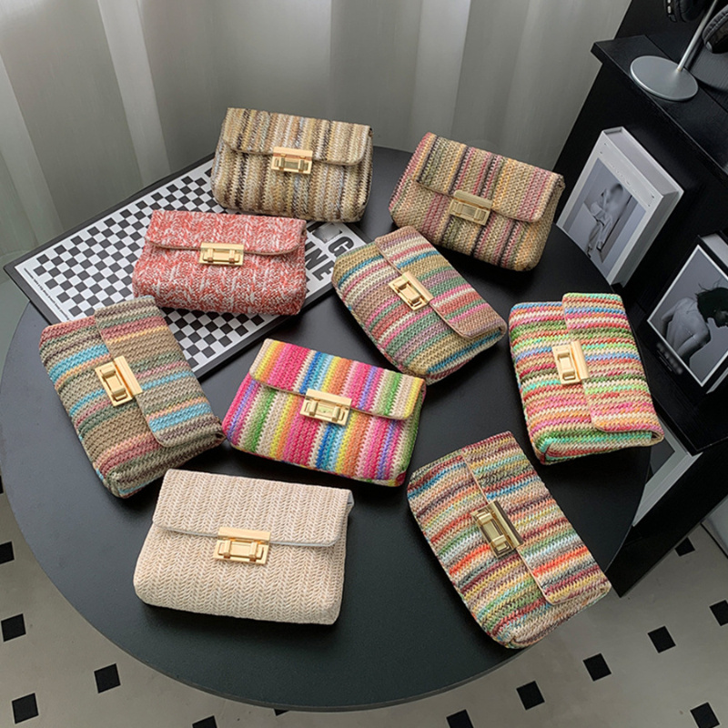 Women Bags Polene - حقيبة كتف نسائية صيفية للشاطئ من