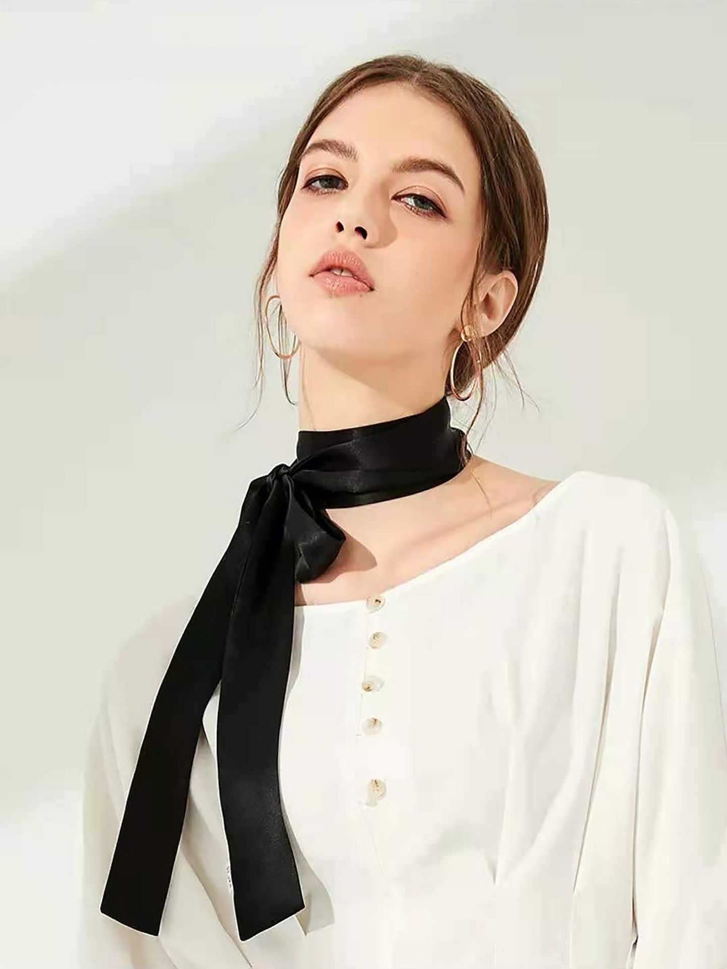 Women Bags Polene - 100% التوت الطبيعي الحرير وشاح طويل
