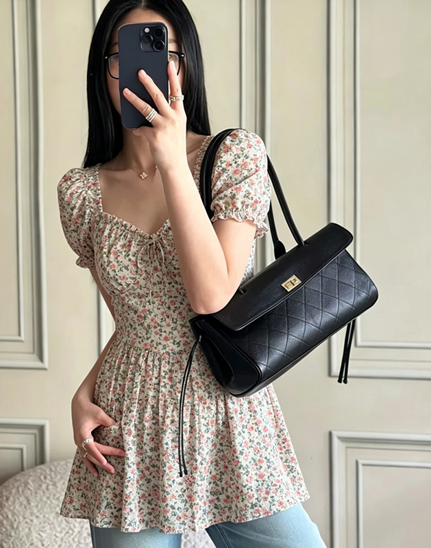 Top Handle Structured - CLAREGQI 2026 حقيبة كتف نسائية جديدة