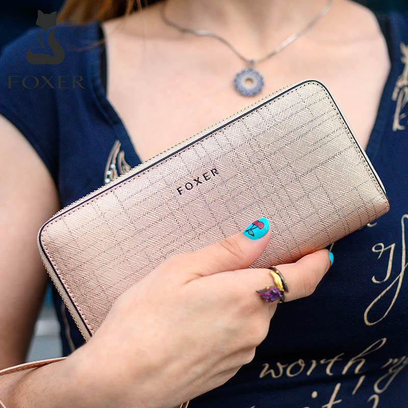FOXER المرأة انقسام محفظة جلدي - مراجعة Women Bags Coach وسعره