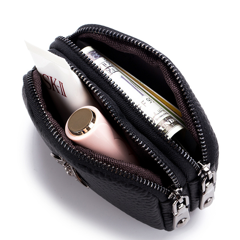 المرأة جلد البقر مزدوجة سستة ا - مراجعة Women Bags Coach وسعره