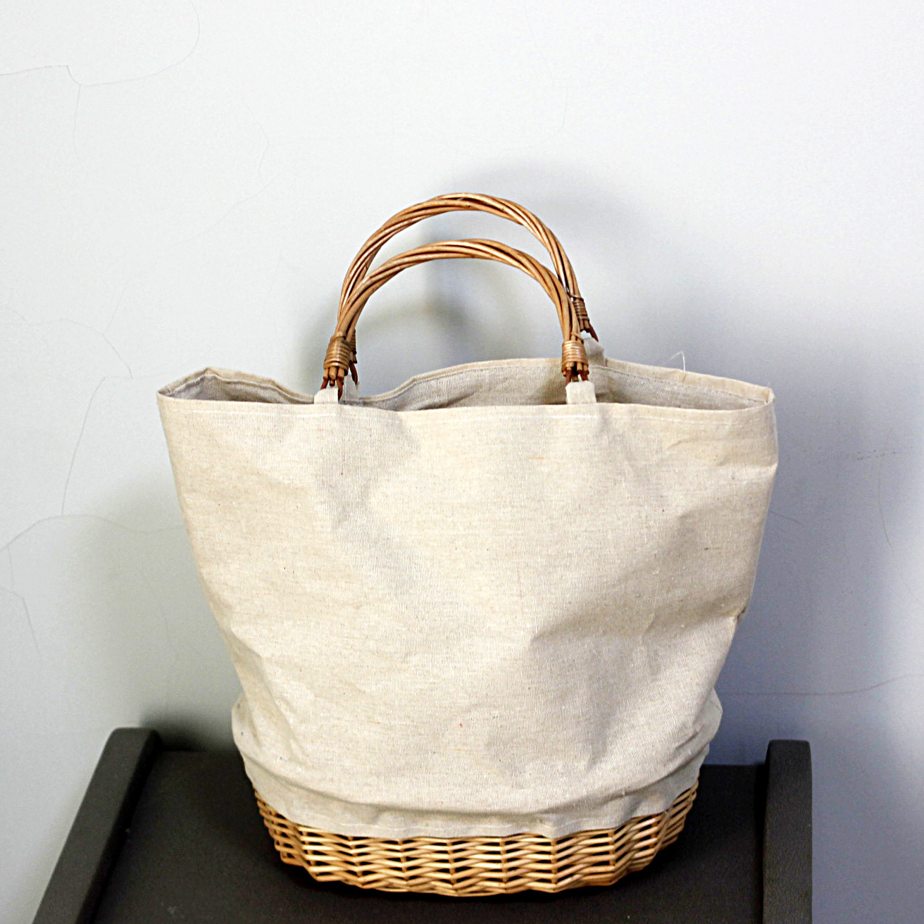 الخوص سلة مغزولة حقيبة الكتان  - مراجعة Basket Bag Wicker وسعره