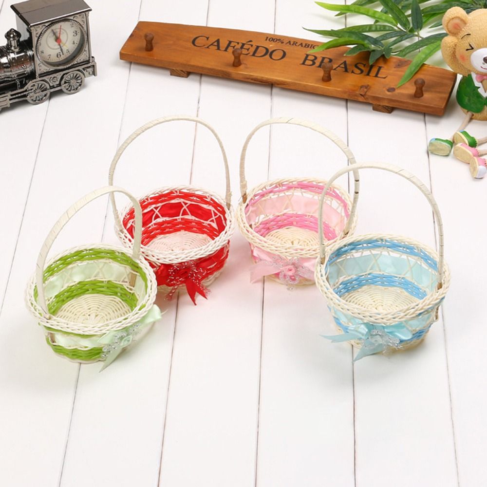 سلة تخزين زهور جميلة مصنوعة يد - مراجعة Basket Bag Wicker وسعره