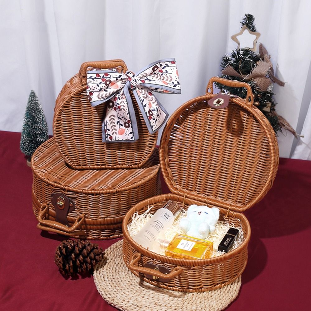 حقيبة خوص مستديرة عملية ذات سع - مراجعة Basket Bag Wicker وسعره