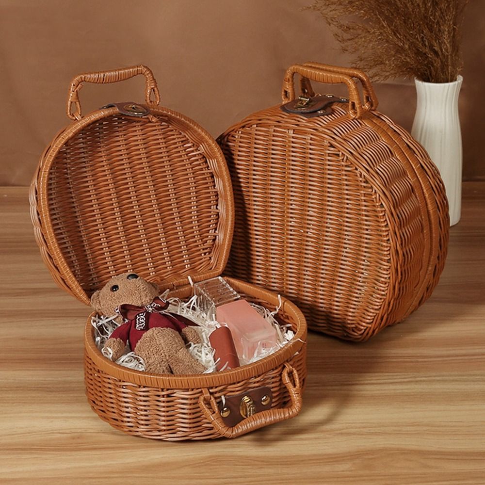 حقيبة خوص مستديرة عملية ذات سع - مراجعة Basket Bag Wicker وسعره