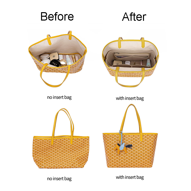 حقيبة إدراج من اللباد منظم مست - مراجعة Women Bags Goyard وسعره