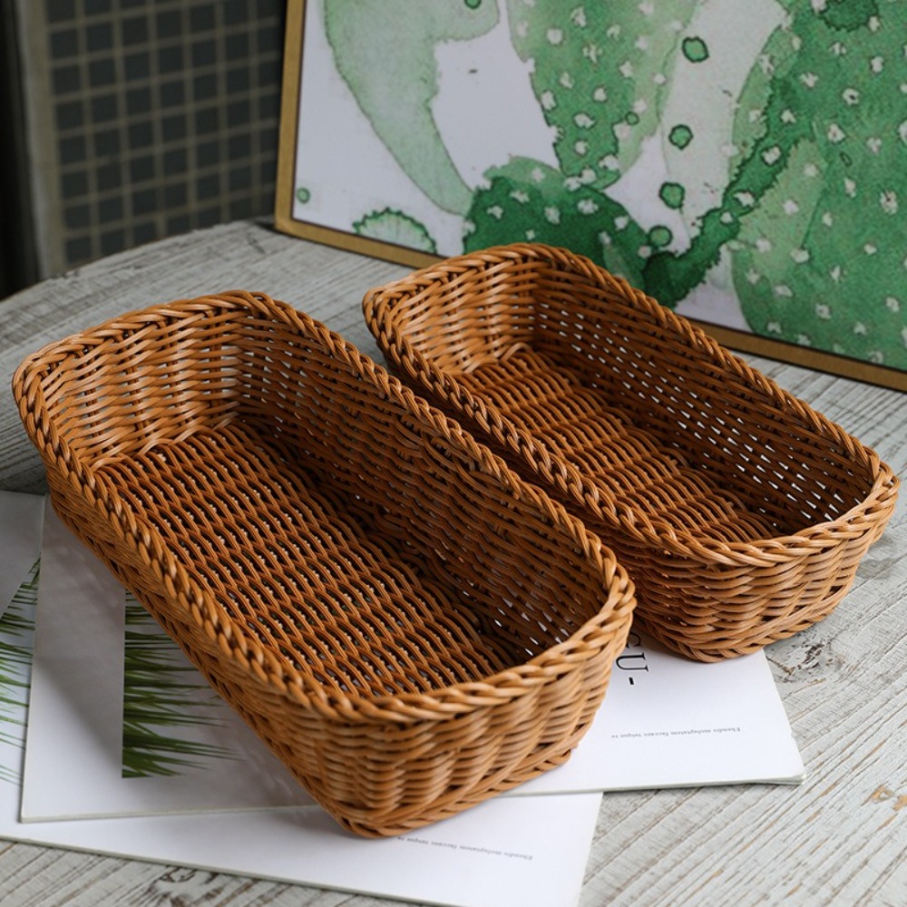 تقليد الروطان سلة التخزين فو ا - مراجعة Basket Bag Wicker وسعره