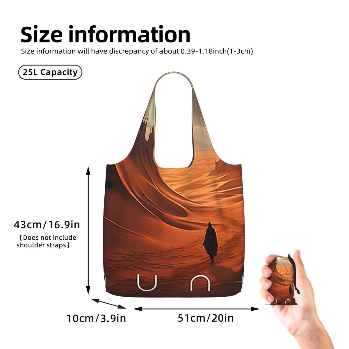 حقيبة تسوق قماشية كبيرة السعة  - مراجعة Women Bags Dune وسعره