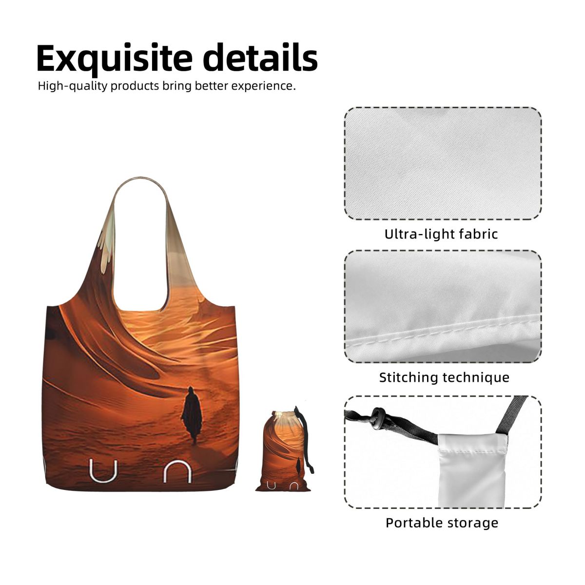 حقيبة تسوق قماشية كبيرة السعة  - مراجعة Women Bags Dune وسعره