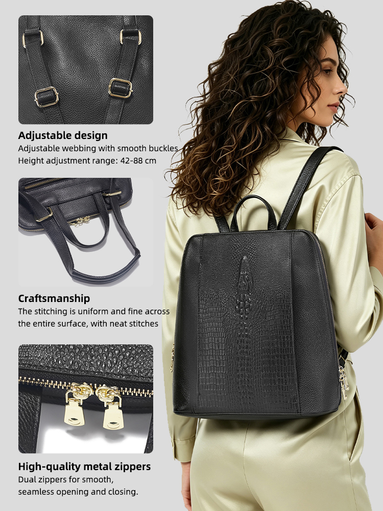 حقيبة ظهر نسائية من جلد التمسا - مراجعة Women Bags For Work وسعره
